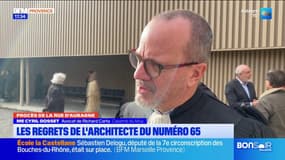 Procès des effondrements de la rue d'Aubagne à Marseille: les regrets de l'architecte du numéro 65