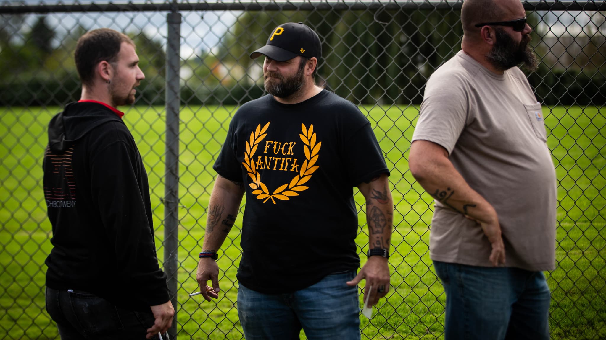 Des membres des proud Boys à Portland dans l'Oregon. 