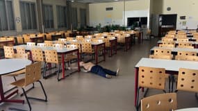 Une quarantaine de gendarmes du département et des pompiers ont participé à cette simulation, le 14 février 2025. 
