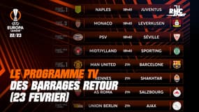 Ligue Europa : Le programme TV complet des barrages retour