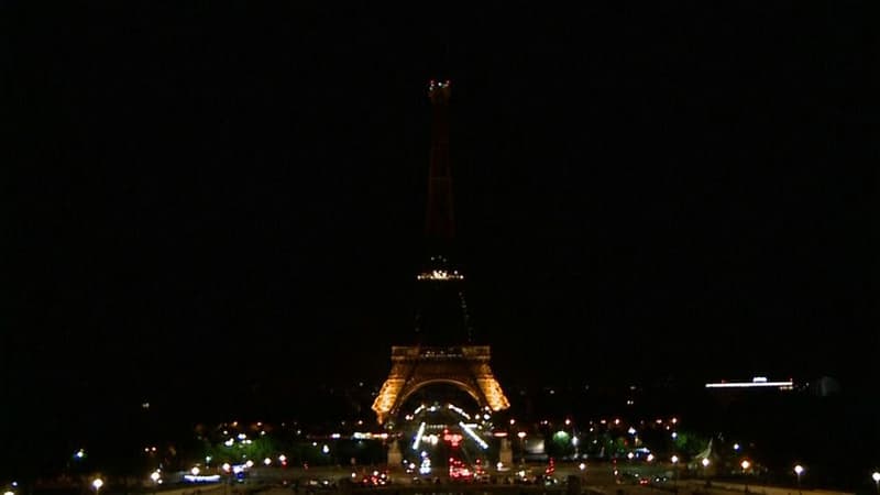 La Tour Eiffel éteinte