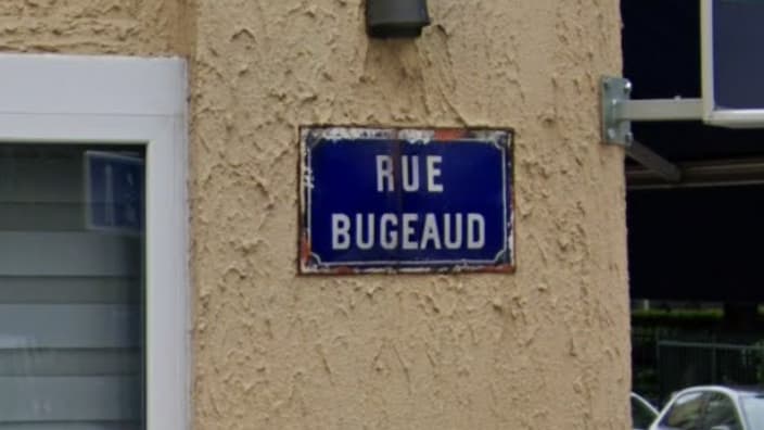 Le panneau de la rue Bugeaud dans le 6e arrondissement de Lyon.