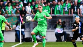 Romain Hamouma avec l'ASSE contre Auxerre, le 29 mai 2022