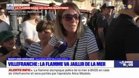 Villefranche-sur-Mer: le public rassemblé sur le port pour voir l'arrivée de la flamme olympique