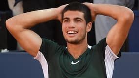 Carlos Alcaraz après sa victoire à l'Open de Barcelone