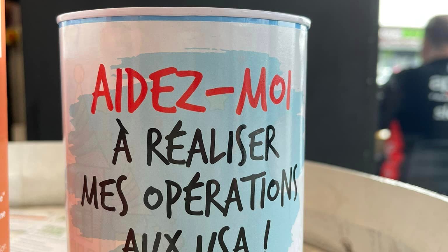 Illustration de la cagnotte volée, destinée à financer l'opération aux États-Unis de Liam, 11 mois, né sans oreille gauche