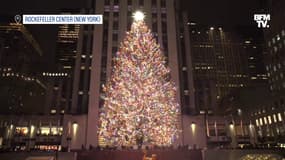 Le gigantesque sapin de Noël du Rockefeller Center scintille à nouveau au cœur de New York