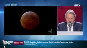 "On aurait dit qu'elle était en feu": face à la "super Lune de sang", Monique raconte sur RMC