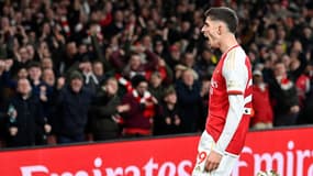 Kai Havertz, buteur face à Brentford lors de la 28e journée de Premier League, le 9 mars 2024.