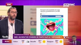 L'humeur de Charles : SMS, au bout de combien de temps faut-il y répondre ? - 24/04