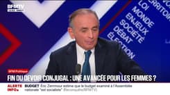 "Le patriarcat n'existe plus", affirme Éric Zemmour qui assure que "les féministes se trompent"