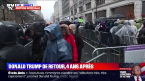 "On a attendu plus de six heures": les soutiens de Donald Trump font la queue dans le froid pour assister au dernier meeting de Donald Trump, avant son investiture