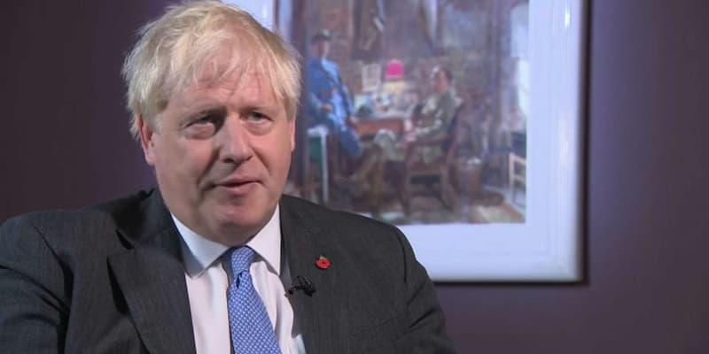 Boris Johnson le 2 novembre 2022