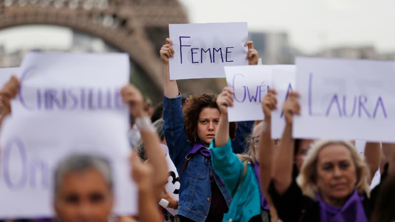 Manifestation Nous Toutes en hommage aux victimes de féminicides. (Illustration)