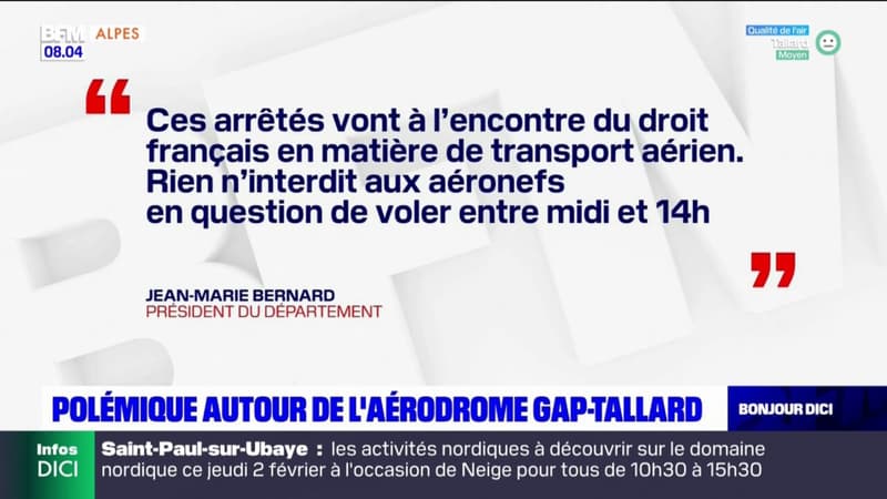 Hautes-Alpes: polémique autour de l'aérodrome Gap-Tallard