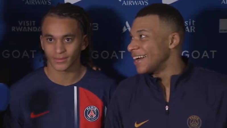 Ethan et Kylian Mbappé