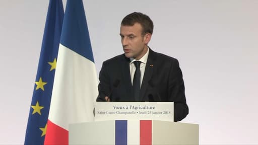 Emmanuel Macron a présenté ses voeux au monde agricole. 