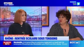 Lyon: Rindala Younès, secrétaire académique SNES-FSU, pointe "des aberrations pédagogiques" en cette rentrée