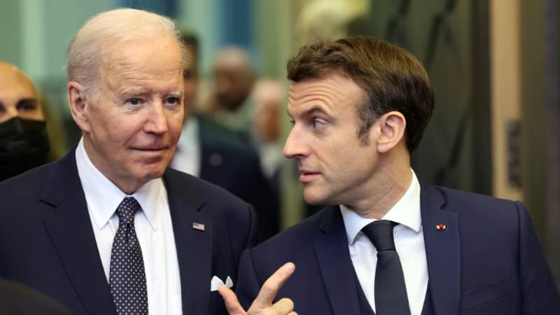 Ukraine: Emmanuel Macron et Joe Biden appellent à 