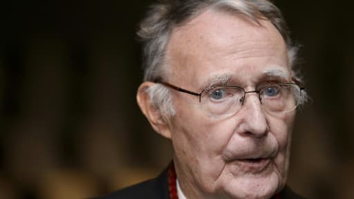 Le fondateur d'Ikea Ingvar Kamprad, le 3 décembre 2012 à Lausanne