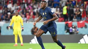 Ibrahima Konaté avec l'équipe de France, le 30 novembre 2022