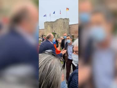 Le Garde des Sceaux face au député insoumis ce samedi à Péronne.