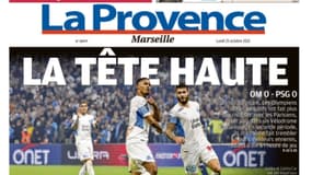 La Une de la Provence de ce lundi 