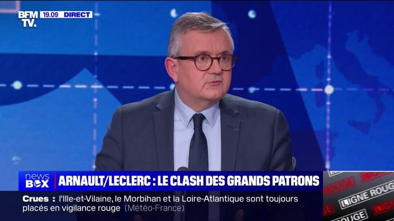 Clash Bernard Arnault/Michel-Édouard Leclerc: l'ancien ministre Yves Jégo appelle à "éviter les querelles" face à la "concurrence mondiale farouche"