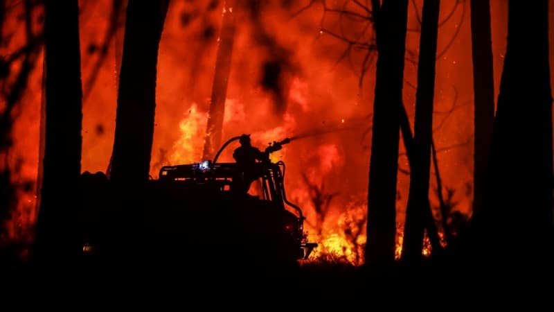 Gironde: une tornade de feu s'est formée au coeur de l'incendie à Saumos