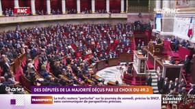 Des députés de la majorité déçus par le choix du 49.3