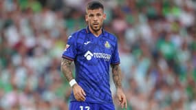 Le joueur Carles Perez sous le maillot de Getafe le 18 septembre 2024