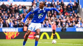 Le match AS Saint-Étienne - RC Strasbourg, à la Meinau le 26 avril 2025