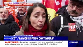 Sophie Binet (CGT): "Quoi qu'il se passe, la mobilisation continuera"