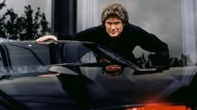 David Hasselhoff et la voiture parlante K.I.T.T