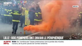 Plus de 600 pompiers du Nord ont manifesté ce jeudi à Lille