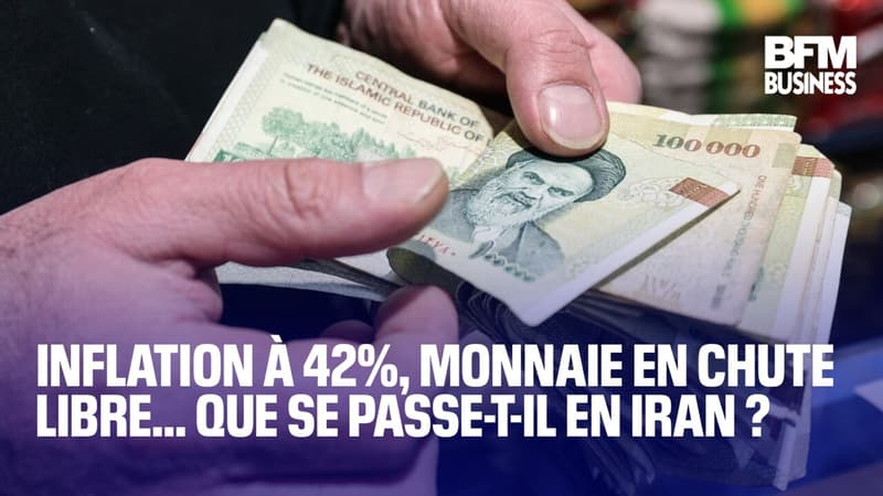 Inflation à 42%, monnaie en chute libre… Que se passe-t-il en Iran ?