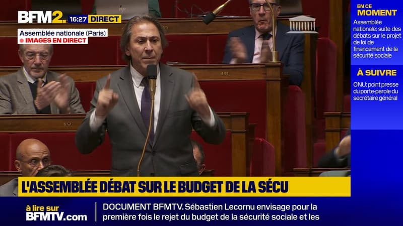 Jérôme Guedj (PS) au député Horizons Laurent Marcangeli: "Nous ne laisserons en aucun cas certains prendre en otage la sécurité sociale, parce qu'ils pensent qu'il y a un calendrier politique"