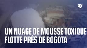 À cause de la pollution de l'eau, d'immenses nuages de mousse toxique flottent en Colombie