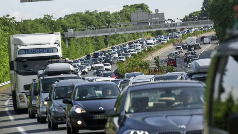 Les automobilistes ont été bloqués à cause d'une rixe entre deux conducteurs.