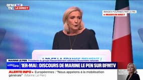 Élections européennes: "Nous devons donner à ce pouvoir la plus cinglante sanction électorale que nous puissions lui infliger" déclare Marine Le Pen