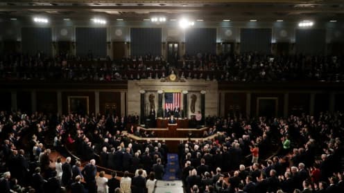 Le congrès américain, le 28 février 2017, à Washington DC