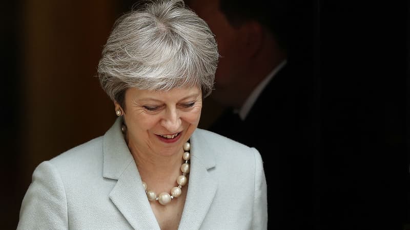 Theresa May à Londres (Royaume-Uni), le 14 mai 2018