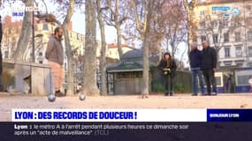 Lyon: les boulistes profitent de la douceur des températures