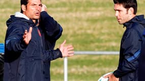 Marc Lièvremont et Dimitri Yachvili