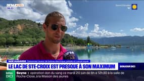 Verdon: le lac de Sainte-Croix est presque à son maximum 