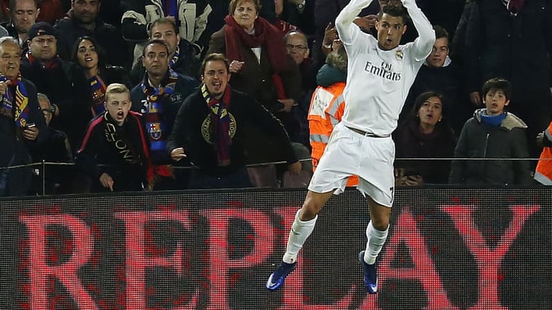 Cristiano Ronaldo après son but décisif face au Barça