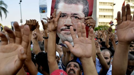 Des manifestants pro Morsi, le 5 juillet au Caire.