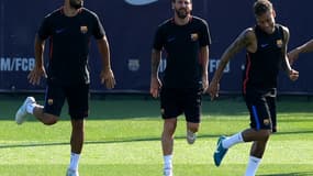 Luis Suarez, Lionel Messi et Neymar