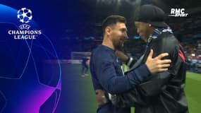 PSG - Leipzig : L'accolade entre Messi et Ronaldinho avant la rencontre