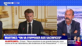 Philippe Martinez sur "les sacrifices" évoqués par Emmanuel Macron en Conseil des ministres: "Je trouve que c'est très déplacé"